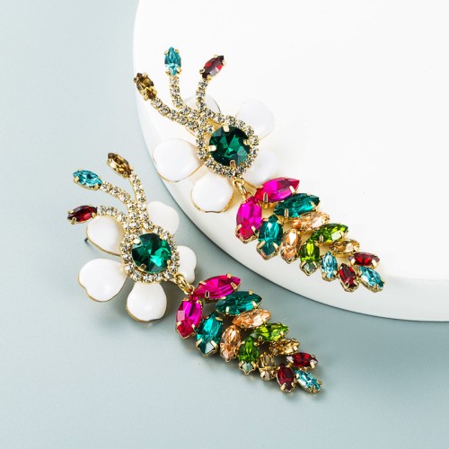 Fashion Jewelry Rhinestone Earrings For Women YWHME-1000