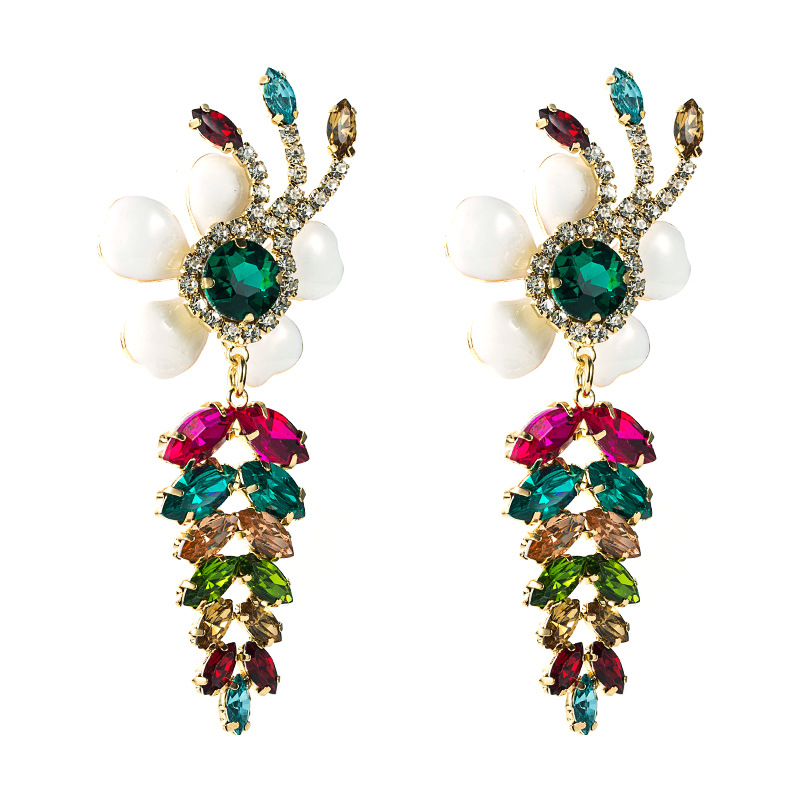 Fashion Jewelry Rhinestone Earrings For Women YWHME-1000 