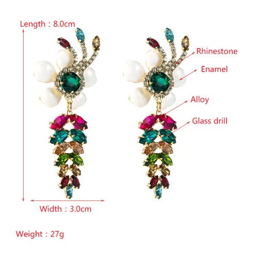 Fashion Jewelry Rhinestone Earrings For Women YWHME-1000