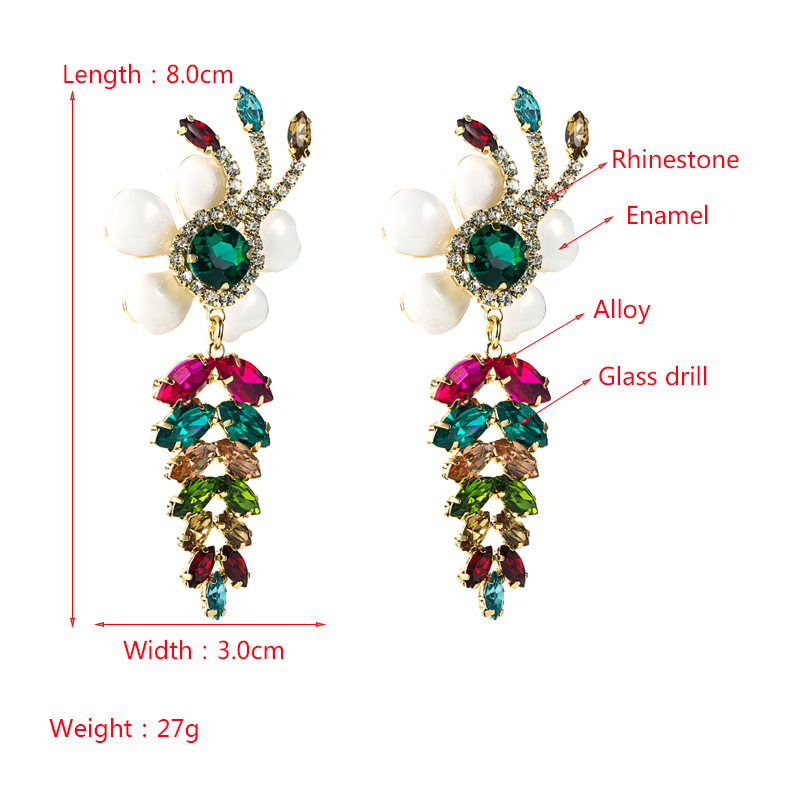 Fashion Jewelry Rhinestone Earrings For Women YWHME-1000 