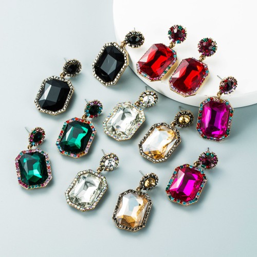 Fashion Jewelry Rhinestone Earrings For Women YWHME-1001