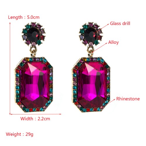 Fashion Jewelry Rhinestone Earrings For Women YWHME-1001