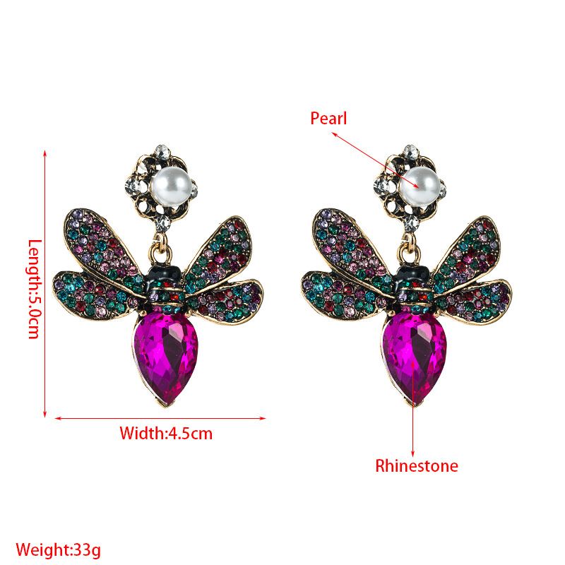 Fashion Jewelry Rhinestone Earrings For Women YWHME-1003 