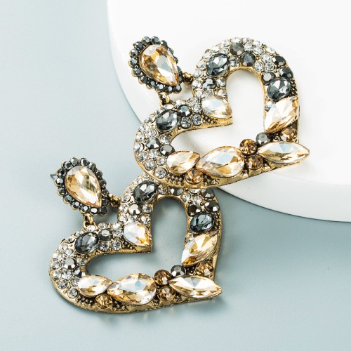 Fashion Jewelry Rhinestone Earrings For Women YWHME-1004