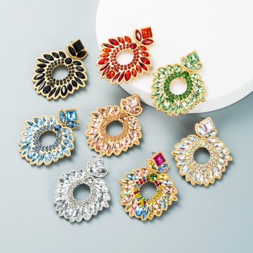 Fashion Jewelry Rhinestone Earrings For Women YWHME-1005