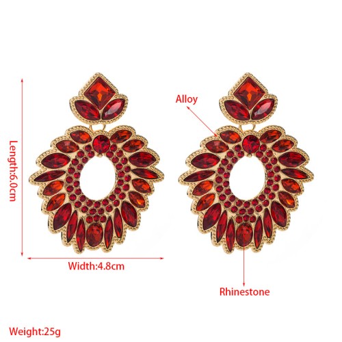 Fashion Jewelry Rhinestone Earrings For Women YWHME-1005