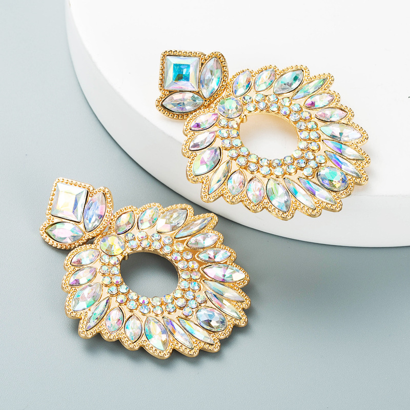 Fashion Jewelry Rhinestone Earrings For Women YWHME-1005 