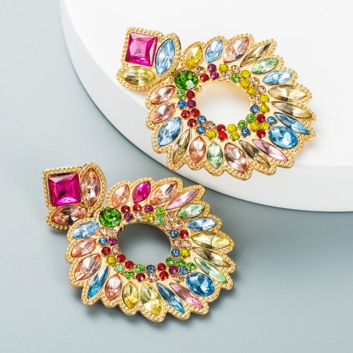 Fashion Jewelry Rhinestone Earrings For Women YWHME-1005