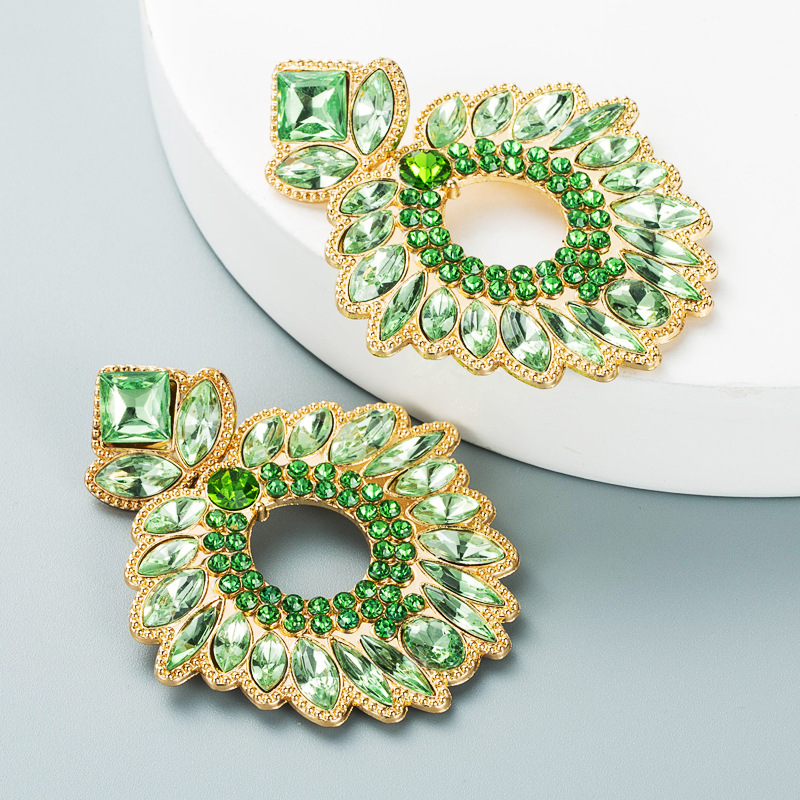 Fashion Jewelry Rhinestone Earrings For Women YWHME-1005 