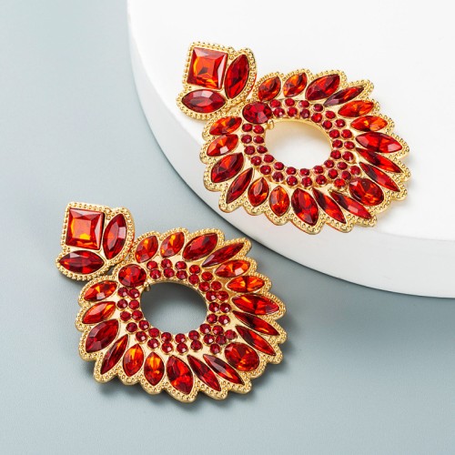 Fashion Jewelry Rhinestone Earrings For Women YWHME-1005