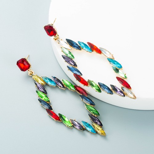 Fashion Jewelry Rhinestone Earrings For Women YWHME-1006