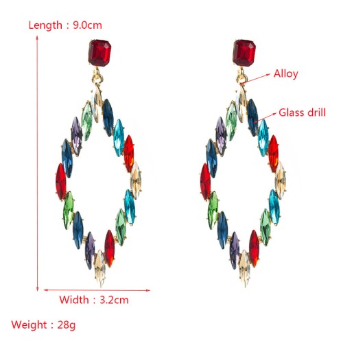 Fashion Jewelry Rhinestone Earrings For Women YWHME-1006