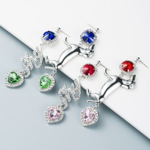 Fashion Jewelry Rhinestone Earrings For Women YWHME-1007