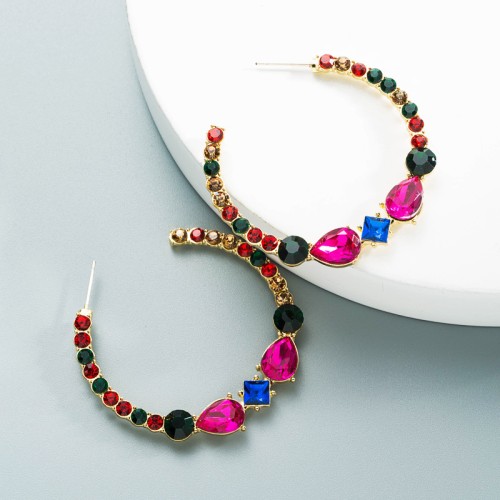 Fashion Jewelry Rhinestone Earrings For Women YWHME-1008