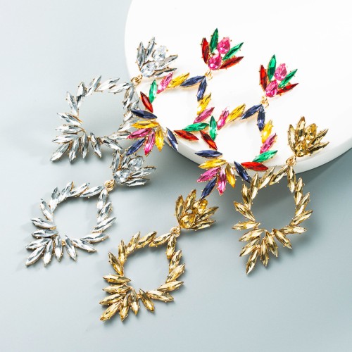 Fashion Jewelry Rhinestone Earrings For Women YWHME-1010