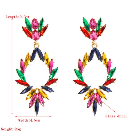 Fashion Jewelry Rhinestone Earrings For Women YWHME-1010