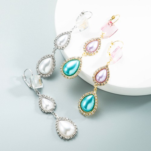 Fashion Jewelry Rhinestone Earrings For Women YWHME-1011