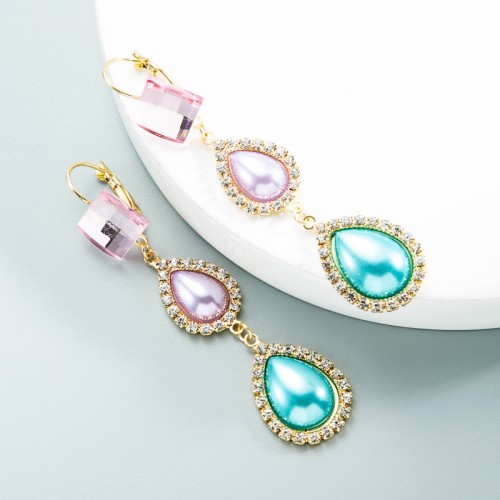 Fashion Jewelry Rhinestone Earrings For Women YWHME-1011