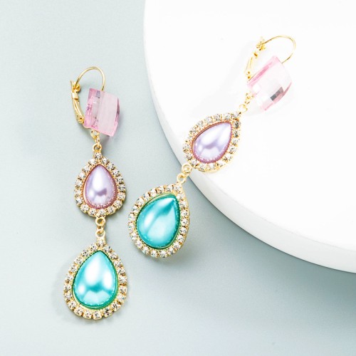 Fashion Jewelry Rhinestone Earrings For Women YWHME-1011