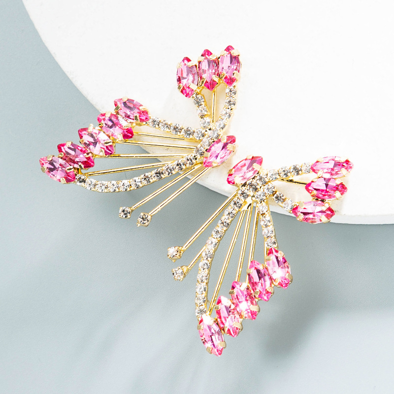 Fashion Jewelry Rhinestone Earrings For Women YWHME-1012