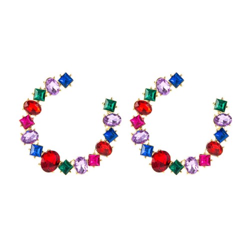 Fashion Jewelry Rhinestone Earrings For Women YWHME-1013