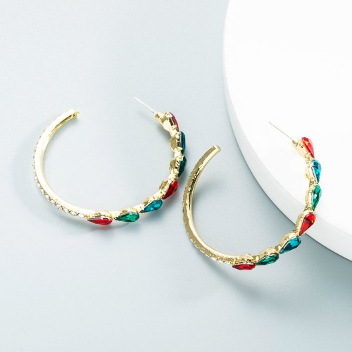 Fashion Jewelry Rhinestone Earrings For Women YWHME-1014