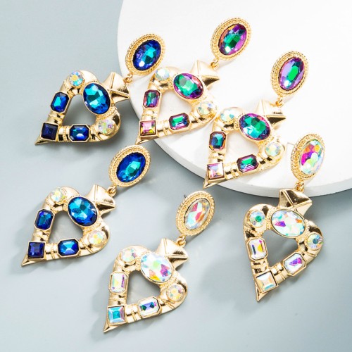 Fashion Jewelry Rhinestone Earrings For Women YWHME-1016