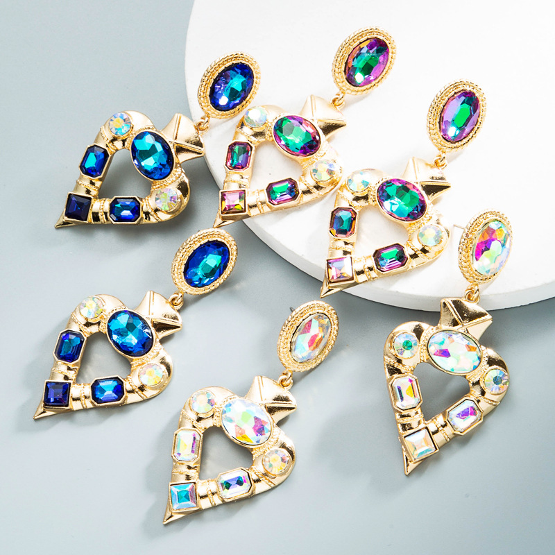 Fashion Jewelry Rhinestone Earrings For Women YWHME-1016 