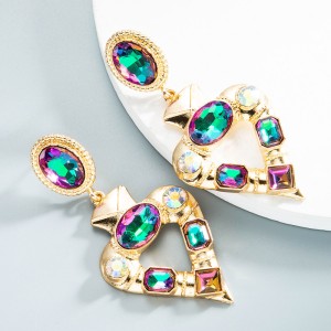 Fashion Jewelry Rhinestone Earrings For Women YWHME-1016 