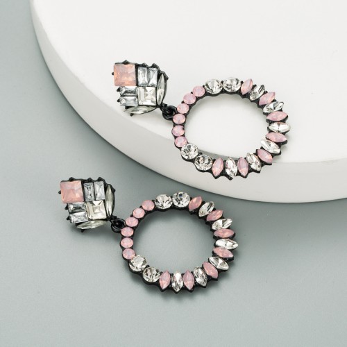 Fashion Jewelry Rhinestone Earrings For Women YWHME-1017