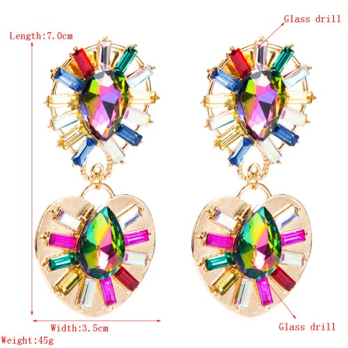 Fashion Jewelry Rhinestone Earrings For Women YWHME-1018