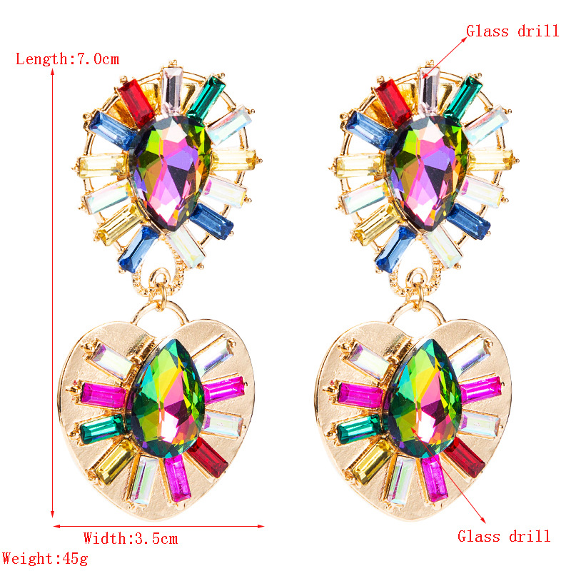 Fashion Jewelry Rhinestone Earrings For Women YWHME-1018 