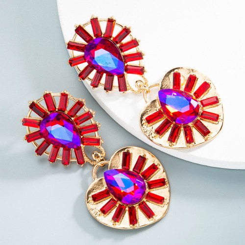 Fashion Jewelry Rhinestone Earrings For Women YWHME-1018