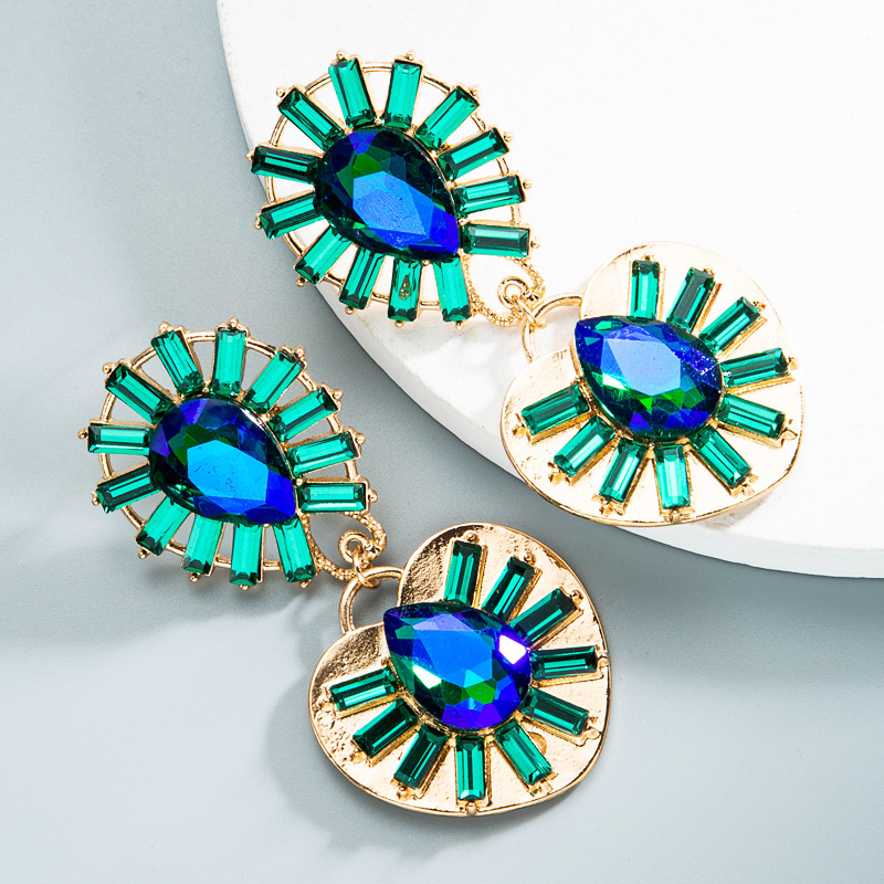 Fashion Jewelry Rhinestone Earrings For Women YWHME-1018 