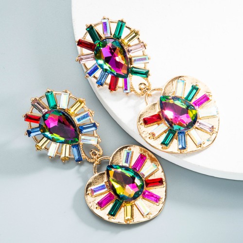 Fashion Jewelry Rhinestone Earrings For Women YWHME-1018