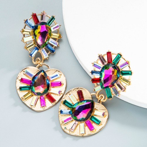 Fashion Jewelry Rhinestone Earrings For Women YWHME-1018