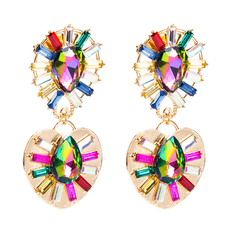 Fashion Jewelry Rhinestone Earrings For Women YWHME-1018 