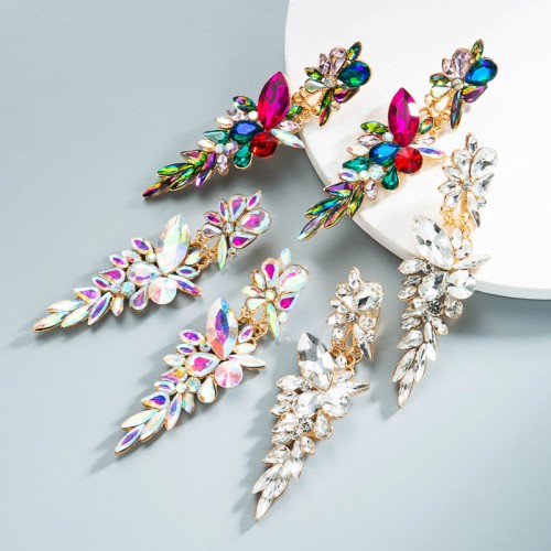 Fashion Jewelry Rhinestone Earrings For Women YWHME-1020