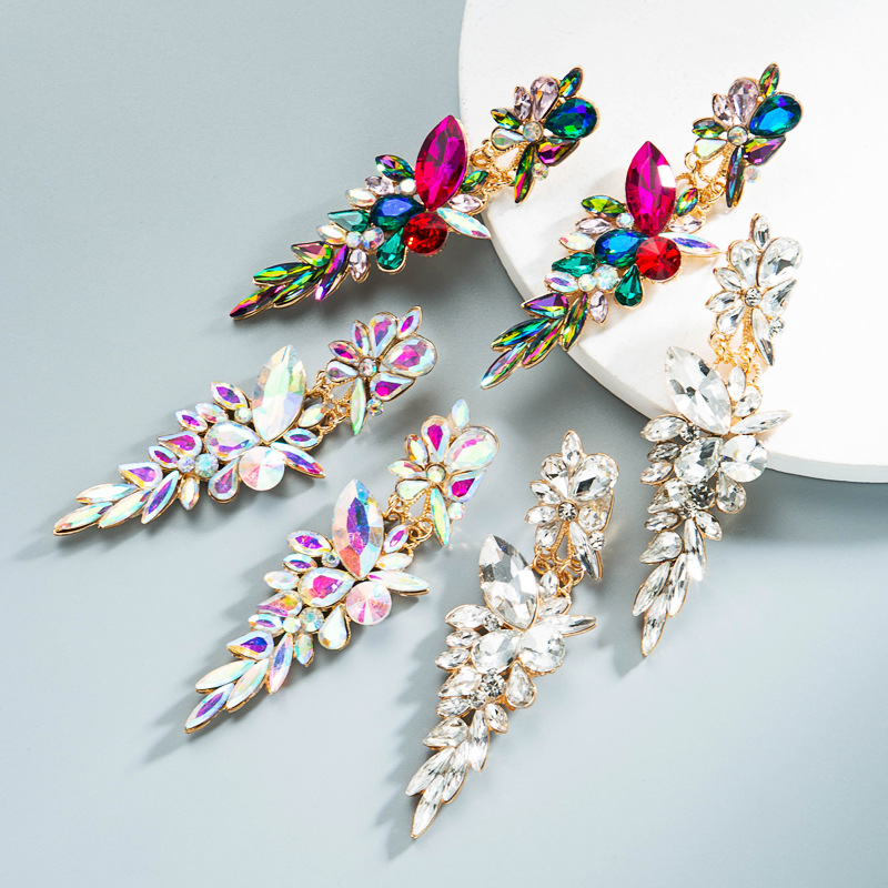 Fashion Jewelry Rhinestone Earrings For Women YWHME-1020 