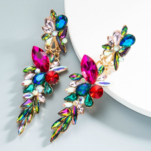 Fashion Jewelry Rhinestone Earrings For Women YWHME-1020