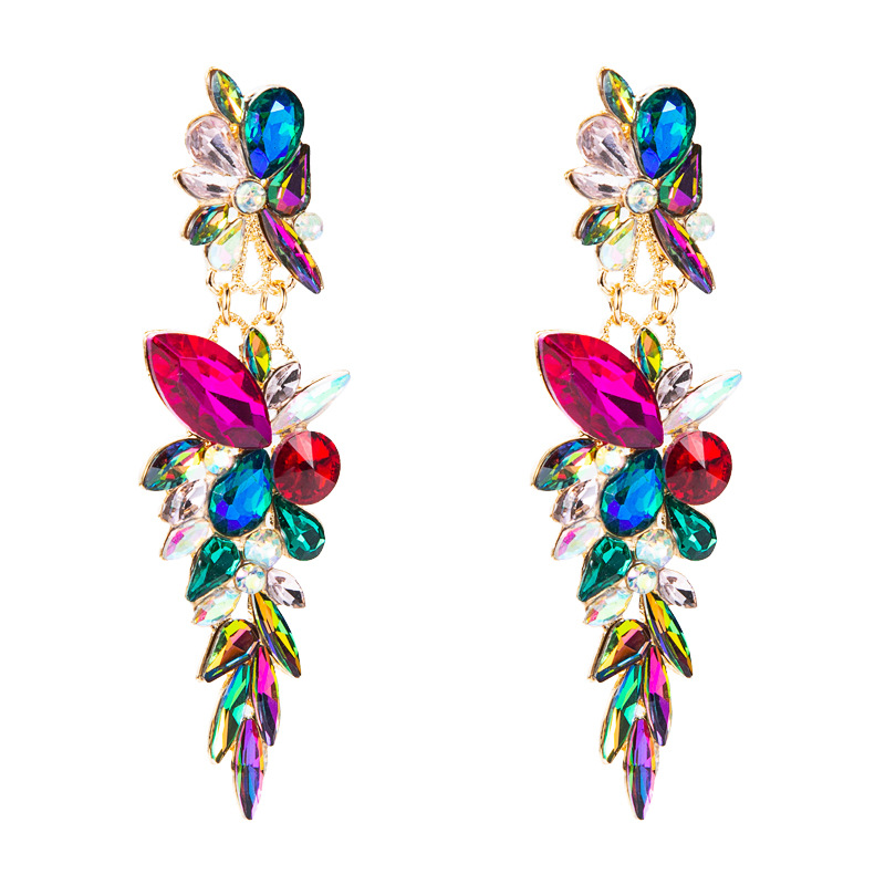 Fashion Jewelry Rhinestone Earrings For Women YWHME-1020 