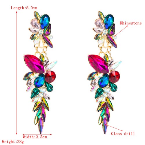 Fashion Jewelry Rhinestone Earrings For Women YWHME-1020