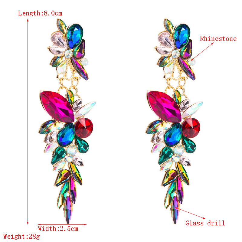 Fashion Jewelry Rhinestone Earrings For Women YWHME-1020 