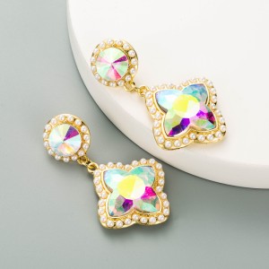 Fashion Jewelry Rhinestone Earrings For Women YWHME-1021 