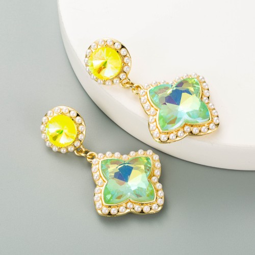 Fashion Jewelry Rhinestone Earrings For Women YWHME-1021