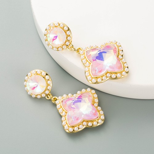 Fashion Jewelry Rhinestone Earrings For Women YWHME-1021