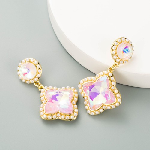 Fashion Jewelry Rhinestone Earrings For Women YWHME-1021