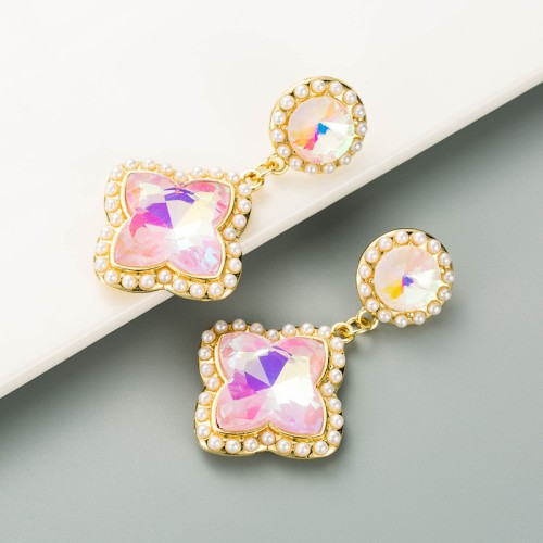 Fashion Jewelry Rhinestone Earrings For Women YWHME-1021