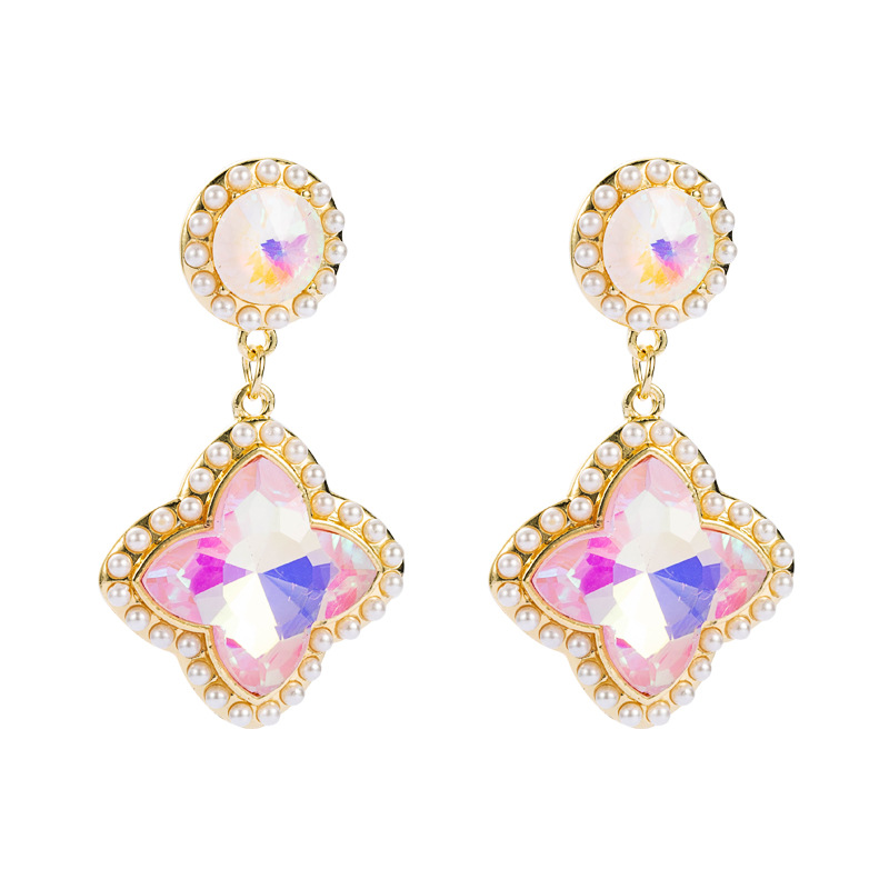 Fashion Jewelry Rhinestone Earrings For Women YWHME-1021 