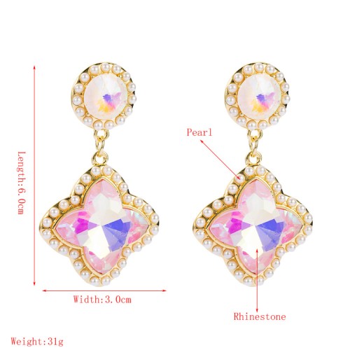 Fashion Jewelry Rhinestone Earrings For Women YWHME-1021